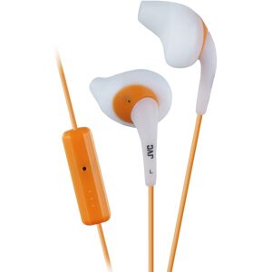 JVC White and Orange Nozzel Secure Comfort Fit Sweat Proof Gumy Sport Earbuds wi JVC White and Orange Nozzel Secure Comfort Fit Sweat Proof Gumy Sport Earbuds wi