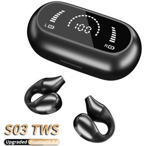 Unbranded (Black V5.3) (Black V5.3) S03 TWS Wireless Earphones HIFI Heavy Bass Ear-Clip Ea Unbranded (Black V5.3) (Black V5.3) S03 TWS Wireless Earphones HIFI Heavy Bass Ear-Clip Ea