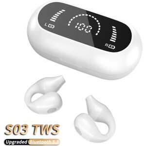 Unbranded (White V5.3) (Black V5.3) S03 TWS Wireless Earphones HIFI Heavy Bass Ear-Clip Ea Unbranded (White V5.3) (Black V5.3) S03 TWS Wireless Earphones HIFI Heavy Bass Ear-Clip Ea