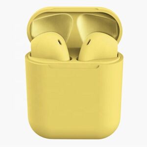 Unbranded TWS i12 Bluetooth InPods - Yellow Wireless Earphones Unbranded TWS i12 Bluetooth InPods - Yellow Wireless Earphones