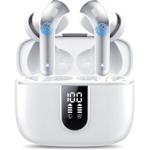 Unbranded (White) Ear Buds Wireless Earbuds, 50Hrs Playtime Bluetooth Earphones, Bluetooth Unbranded (White) Ear Buds Wireless Earbuds, 50Hrs Playtime Bluetooth Earphones, Bluetooth