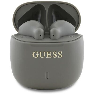 Guess Wireless TWS Earbuds Headset with Logo Waterproof IPX5 and Charging Case - Grey Guess Wireless TWS Earbuds Headset with Logo Waterproof IPX5 and Charging Case - Grey