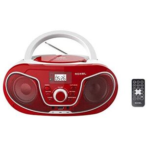 Roxel RCDS70BT Portable Boombox CD Player with Bluetooth Remote Control FM Radio USB M Roxel RCDS70BT Portable Boombox CD Player with Bluetooth Remote Control FM Radio USB M