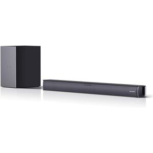 Sharp 160W 2.1 Slim Soundbar System with Wireless Subwoofer, Bluetooth - Black Sharp 160W 2.1 Slim Soundbar System with Wireless Subwoofer, Bluetooth - Black