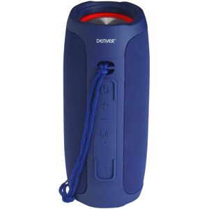 (Blue) Denver BTV-220 Portable Bluetooth Speaker Cannon, LED Lights, Rechargeabl (Blue) Denver BTV-220 Portable Bluetooth Speaker Cannon, LED Lights, Rechargeabl