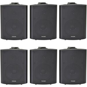 Loops 6x 90W Black Wall Mounted Stereo Speakers 5.25" 8Ohm Quality Home Audio Music Loops 6x 90W Black Wall Mounted Stereo Speakers 5.25" 8Ohm Quality Home Audio Music
