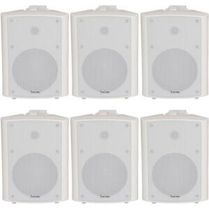 Loops 6x 120W White Wall Mounted Stereo Speakers 6.5" 8Ohm Premium Home Audio Music Loops 6x 120W White Wall Mounted Stereo Speakers 6.5" 8Ohm Premium Home Audio Music