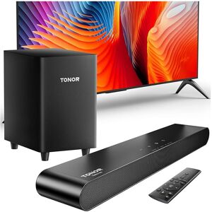 TONOR Sound Bar for Smart TV with Subwoofer 2.1, 3D Surround Sound System for TV TONOR Sound Bar for Smart TV with Subwoofer 2.1, 3D Surround Sound System for TV