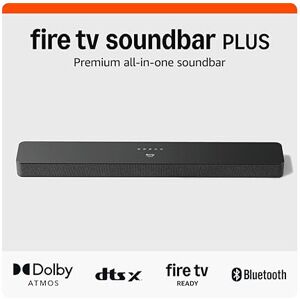 Amazon Fire TV Soundbar Plus, 3.1 channel, all-in-one design, Dolby Atmos, DTS:X Amazon Fire TV Soundbar Plus, 3.1 channel, all-in-one design, Dolby Atmos, DTS:X