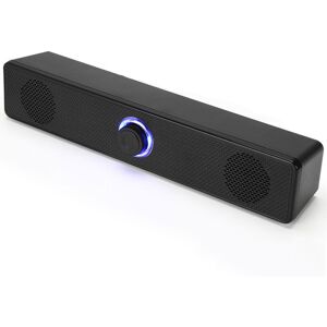 Unbranded Illuminated Computer Soundbar For Desktop And Laptop, Robust Stereo Sound With L Unbranded Illuminated Computer Soundbar For Desktop And Laptop, Robust Stereo Sound With L