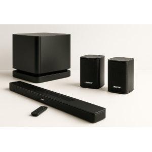 Bose Smart Soundbar 600 Black Bundle with Wireless Surround Speakers (Pair) Ba Bose Smart Soundbar 600 Black Bundle with Wireless Surround Speakers (Pair) Ba