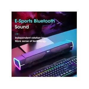 Bluetooth 5.0 and Wired Computer Soundbar Speakers with 4D Surround Sound Stereo Bluetooth 5.0 and Wired Computer Soundbar Speakers with 4D Surround Sound Stereo