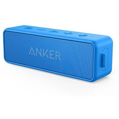 Anker SoundCore 2 Bluetooth Speaker with Better Bass, 24-Hour Playtime, 66ft Blu Anker SoundCore 2 Bluetooth Speaker with Better Bass, 24-Hour Playtime, 66ft Blu