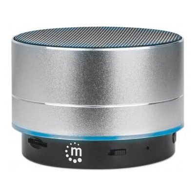 Manhattan Metallic Bluetooth Speaker: Splashproof, up to 10m range, microSD read Manhattan Metallic Bluetooth Speaker: Splashproof, up to 10m range, microSD read