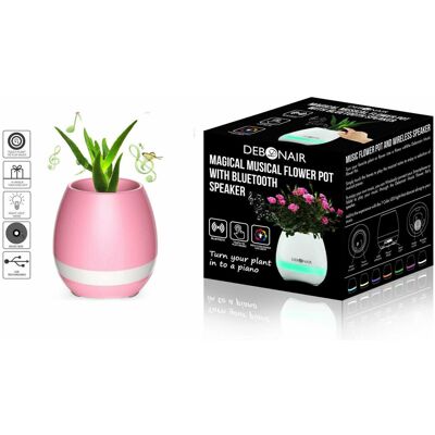 Debonair Music Flower Pot Bluetooth Speaker - Pink Debonair Music Flower Pot Bluetooth Speaker - Pink