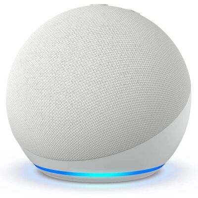 REFURBISHED Amazon Echo Dot 5th Generation Smart Speaker With Alexa Glacier White REFURBISHED Amazon Echo Dot 5th Generation Smart Speaker With Alexa Glacier White