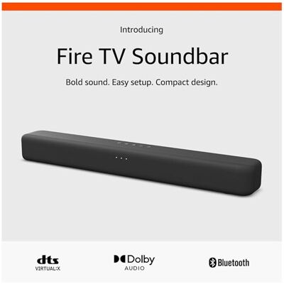 REFURBISHED Introducing Amazon Fire TV Soundbar, 2.0 speaker with DTS Virtual:X and Dolby Au REFURBISHED Introducing Amazon Fire TV Soundbar, 2.0 speaker with DTS Virtual:X and Dolby Au