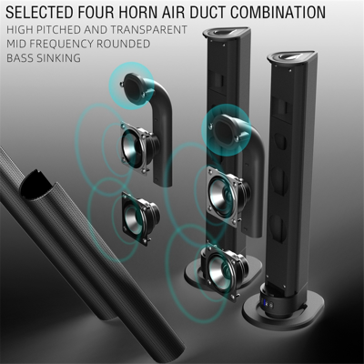 Torribaly TV Sound Bar Bluetooth Speaker AUX/BT/OPT Connection Box 2 in 1 Separable Home T Torribaly TV Sound Bar Bluetooth Speaker AUX/BT/OPT Connection Box 2 in 1 Separable Home T