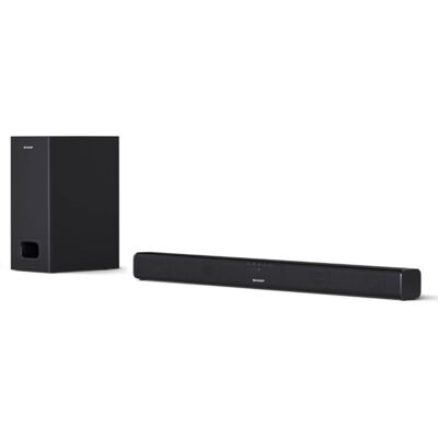 Sharp Slim 2.1 Soundbar TV with Subwoofer Bluetooth HDMI HT-SBW110 Sharp Slim 2.1 Soundbar TV with Subwoofer Bluetooth HDMI HT-SBW110