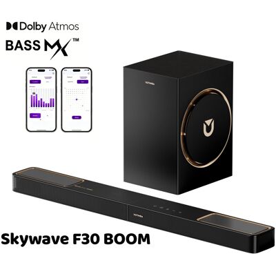 ULTIMEA Skywave Series 3.1.2Ch Dolby Atmos Soundbar with Subwoofer, Surround Sou ULTIMEA Skywave Series 3.1.2Ch Dolby Atmos Soundbar with Subwoofer, Surround Sou