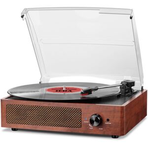 Mersoco Bluetooth Record Player Belt-Driven 3-Speed Turntable, Vintage Vinyl Rec Mersoco Bluetooth Record Player Belt-Driven 3-Speed Turntable, Vintage Vinyl Rec