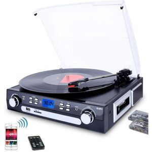 Unbranded (Black) Vinyl Player, Bluetooth Turntable with Stereo Speakers, Vinyl to MP3 Tur Unbranded (Black) Vinyl Player, Bluetooth Turntable with Stereo Speakers, Vinyl to MP3 Tur