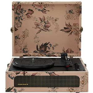 Crosley CR8017B-FL Voyager Vintage Portable Vinyl Record Player Turntable with B Crosley CR8017B-FL Voyager Vintage Portable Vinyl Record Player Turntable with B