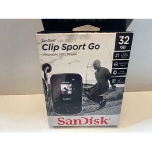 (New, Opened Box) SanDisk Clip Sport Go 32GB MP3 Player Black