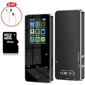 Unbranded (16GB, black) NEW1.8 Inch Metal Touch MP3 MP4 Music Player Bluetooth 4.2 Support Unbranded (16GB, black) NEW1.8 Inch Metal Touch MP3 MP4 Music Player Bluetooth 4.2 Support