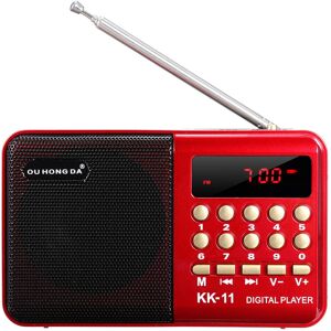 GreenZech DC 5V 3W Mini Portable Pocket LCD Digital FM Radio Speaker USB TF AUX MP3 Player GreenZech DC 5V 3W Mini Portable Pocket LCD Digital FM Radio Speaker USB TF AUX MP3 Player