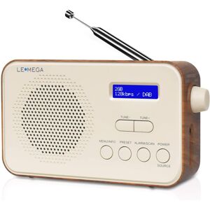 Unbranded (Walnut) Portable DAB/DAB and FM Digital Radio, Personal Compact DAB Radio, Alar Unbranded (Walnut) Portable DAB/DAB and FM Digital Radio, Personal Compact DAB Radio, Alar