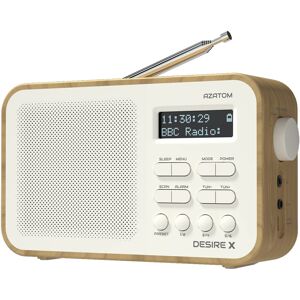 AZATOM DAB DAB+ FM Digital Radio, Portable, Dual Alarm, Battery & Mains, AUX, Headphone AZATOM DAB DAB+ FM Digital Radio, Portable, Dual Alarm, Battery & Mains, AUX, Headphone