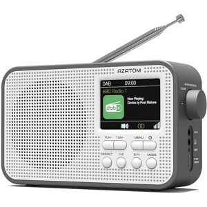 AZATOM DAB DAB+ FM Portable Radio with Rechargeable battery, Bluetooth, Alarm, Alarms, AZATOM DAB DAB+ FM Portable Radio with Rechargeable battery, Bluetooth, Alarm, Alarms,