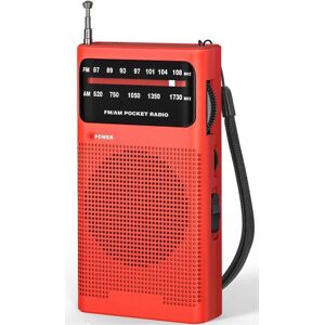 Unbranded (As show, One size) Portable Radio, AM(MW)/FM Battery Operated(AA) Radio, Pocket Unbranded (As show, One size) Portable Radio, AM(MW)/FM Battery Operated(AA) Radio, Pocket