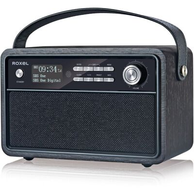 Roxel - Retro Radio Wireless Speaker - DAB+ Digital - FM - Speaker Roxel - Retro Radio Wireless Speaker - DAB+ Digital - FM - Speaker