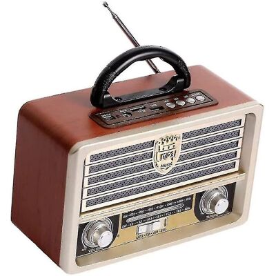 No Brand Wooden Retro Radio, Fm Radio, Cd Player, With Old Fashioned Style,strong Bass, M No Brand Wooden Retro Radio, Fm Radio, Cd Player, With Old Fashioned Style,strong Bass, M