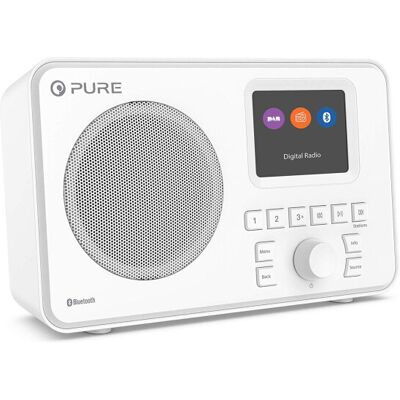 Pure ELAN-ONE FM/DAB+ Radio with Bluetooth - White Pure ELAN-ONE FM/DAB+ Radio with Bluetooth - White