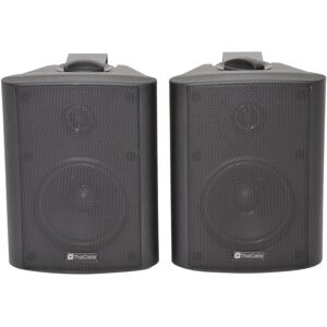 Loops Pair 5.25" 2 Way Stereo Speakers 90W 8Ohm Black Wall Mounted Background Hi Fi Loops Pair 5.25" 2 Way Stereo Speakers 90W 8Ohm Black Wall Mounted Background Hi Fi