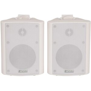 Loops Pair 6.5" 2 Way Stereo Speakers 120W 8Ohm White Background Wall Mounted Hi Fi Loops Pair 6.5" 2 Way Stereo Speakers 120W 8Ohm White Background Wall Mounted Hi Fi