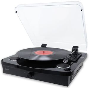 Denver (Black) Record Player With Stereo Speakers - Bluetooth - USB & SD Recording - AU Denver (Black) Record Player With Stereo Speakers - Bluetooth - USB & SD Recording - AU