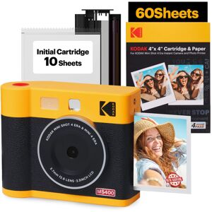 Kodak Mini Shot 4 ERA 4PASS 2-in-1 Instant Camera and Photo Printer (4x4) (Yello Kodak Mini Shot 4 ERA 4PASS 2-in-1 Instant Camera and Photo Printer (4x4) (Yello