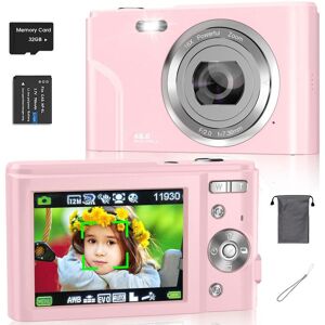 Unbranded (Baby Pink, one-size) Auto Focus Digital Camera, Full HD 1080P/48MP Mini Digital Unbranded (Baby Pink, one-size) Auto Focus Digital Camera, Full HD 1080P/48MP Mini Digital