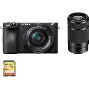Sony A6500 Black + SEL 16-50MM + SEL 55-210MM + 64GB SD card Sony A6500 Black + SEL 16-50MM + SEL 55-210MM + 64GB SD card