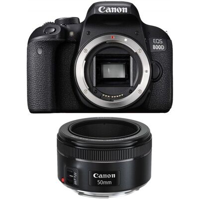 Canon EOS 800D - Digital Camera - 24.2 MP - EF 50mm F1.8 STM Canon EOS 800D - Digital Camera - 24.2 MP - EF 50mm F1.8 STM