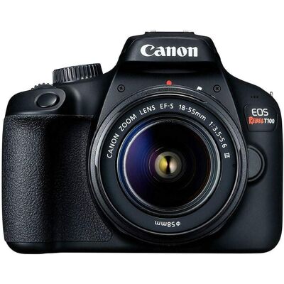 Canon EOS Rebel T100 / 4000D DSLR Camera (w/ 18-55 III) (Renewed) Canon EOS Rebel T100 / 4000D DSLR Camera (w/ 18-55 III) (Renewed)
