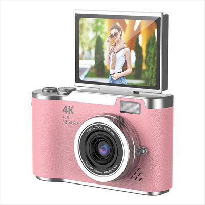 Saudism 4K CCD 8X Digital Zoom Camera for Student 48MP Compact Photography 180 Flip Scre Saudism 4K CCD 8X Digital Zoom Camera for Student 48MP Compact Photography 180 Flip Scre