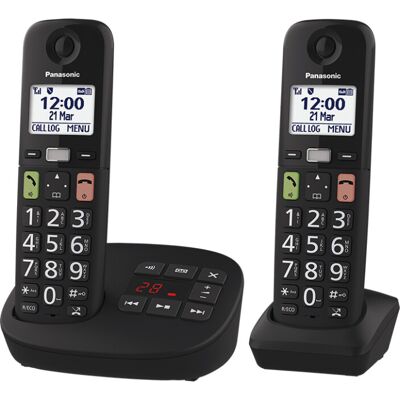 Panasonic KX-TGU13 Digital Cordless Answering System Double set) KX-TGU13 Digit Panasonic KX-TGU13 Digital Cordless Answering System Double set) KX-TGU13 Digit