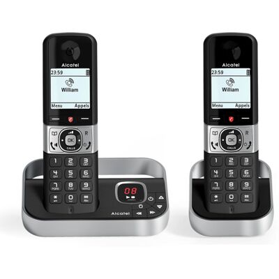 Alcatel F890 Voice Duo - Cordless Phone DECT With Answering Machine - High Resol Alcatel F890 Voice Duo - Cordless Phone DECT With Answering Machine - High Resol
