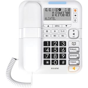 Alcatel TMax70, big button easy-to-use corded telephone, White Alcatel TMax70, big button easy-to-use corded telephone, White