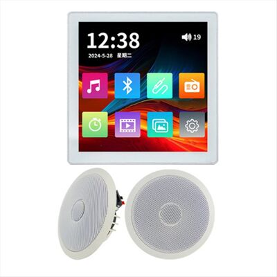 Unbranded Bluetooth Wall Amplifier Touch Screen Audio Control Panel with TF FM Radio Integ Unbranded Bluetooth Wall Amplifier Touch Screen Audio Control Panel with TF FM Radio Integ